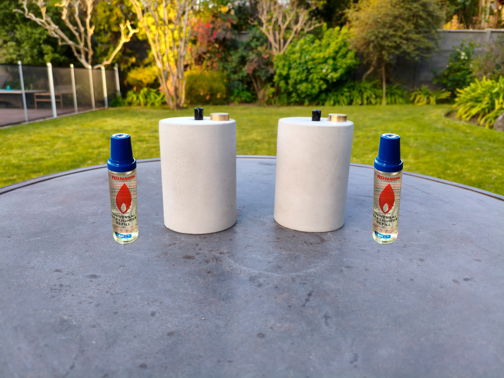 Pack 2 Encendedores de Mesa  + 2 Recargas 18ml