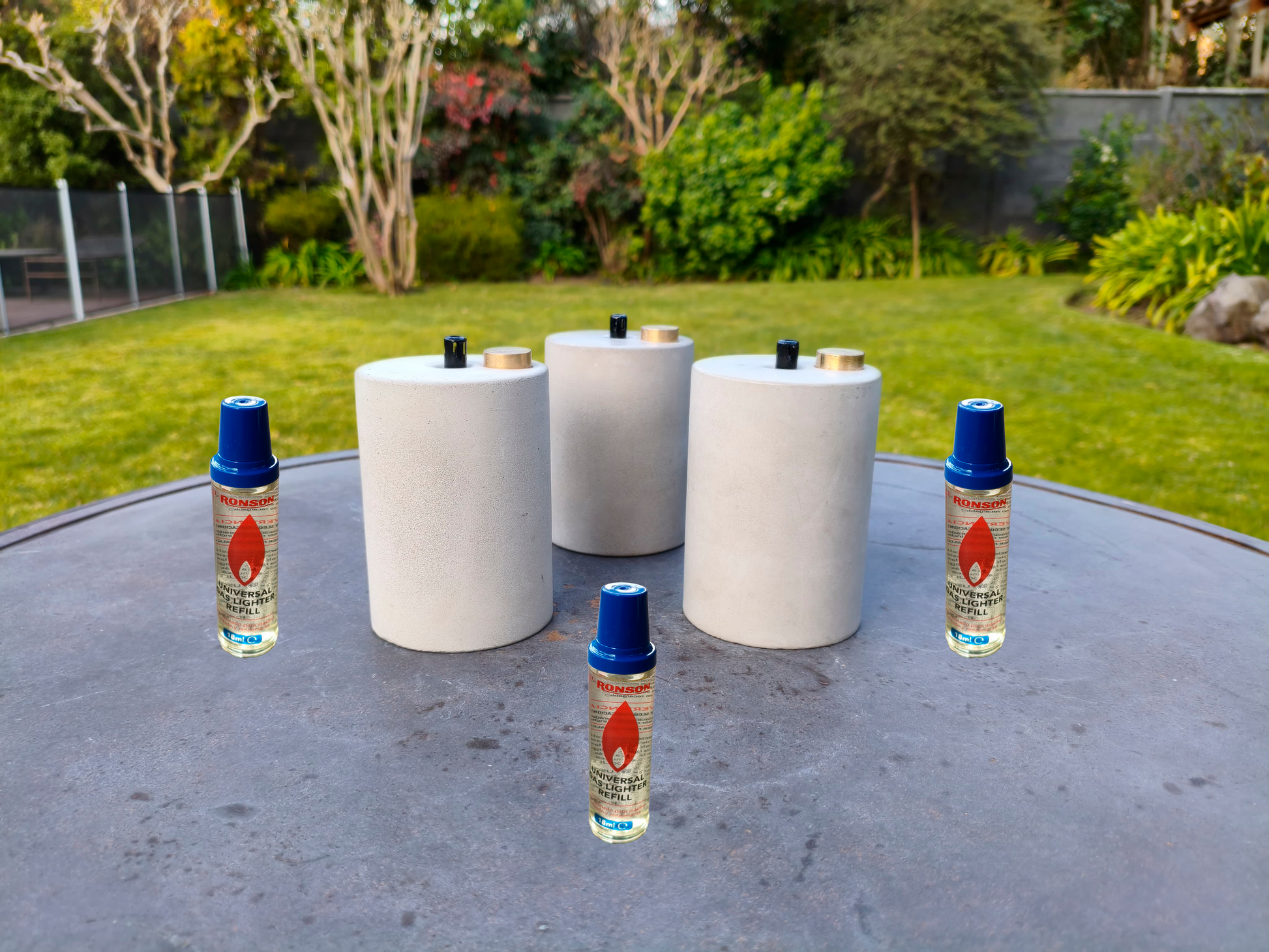 Pack 3 Encendedores de Mesa + 3 Recargas 18ml